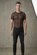 Premium Black Mesh Shirt