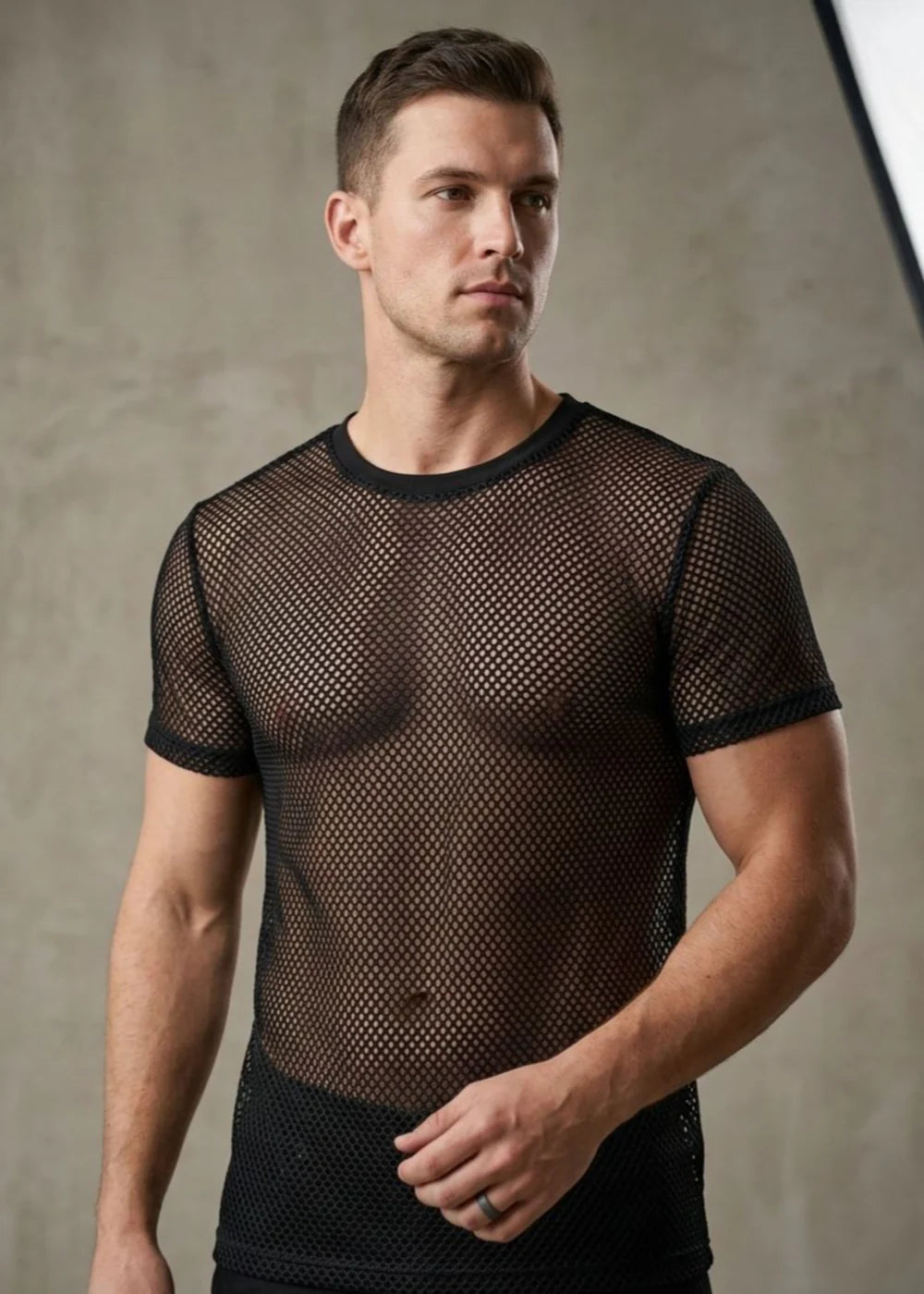 Premium Black Mesh Shirt