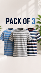 Striped T-Shirt Pack of 3 – Deal #1